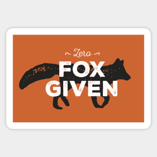 Zero Fox Given Sticker